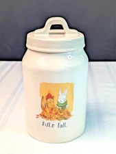 Rae Dunn HELLO FALL Fall Critters 8" Canister with Lid Artisan Collection
