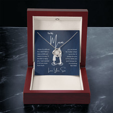 To My Mum Knot necklace mother's day anniversary valentine's birthday gift