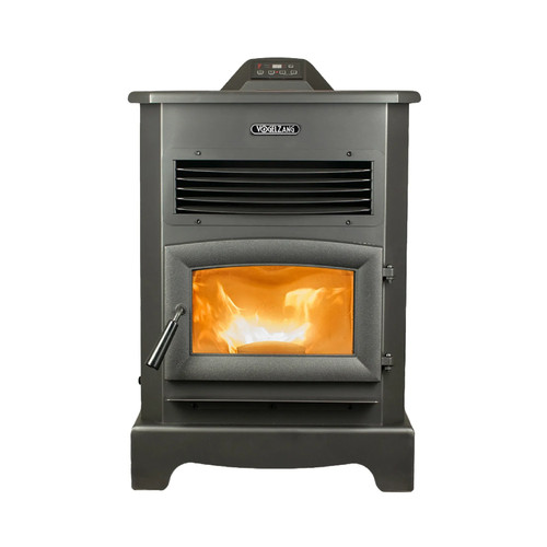 Vogelzang WiFi Pellet Stove on Pedestal, 3,000 Sq. Ft., 170lb Hopper