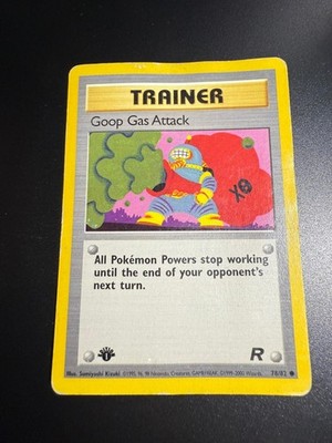 GOOP GAS ATTACK 78/82 COMMON TEAM ROCKET POKEMON HEAVILY PLAYED 1ST EDITION