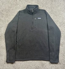 Patagonia Better Sweater 1/4 Zip Pullover Black Men’s Size Large 25522