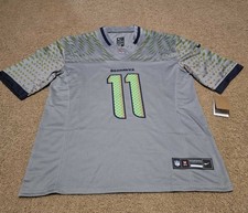 #11 Jaxon-Smith Njigba Rivalry On Field Grey Stitched Jersey Men's Large