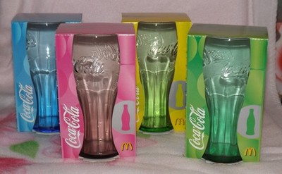 McDonalds Coca Cola Gläser 4er Set  2007 Made in France OVP