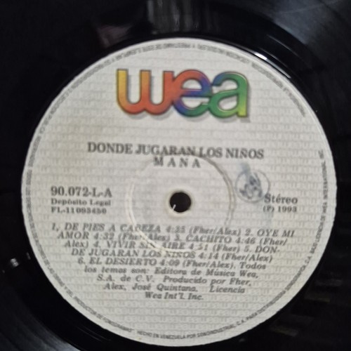 Maná – Donde Jugarán Los Niños? -Latin, Rock, Pop, Venezuela 🇻🇪 1993 Caifanes - Picture 6 of 12