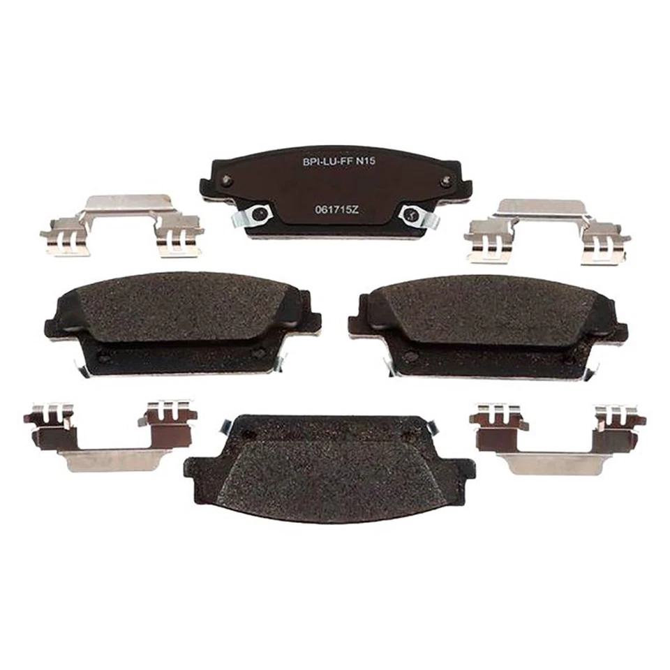 Rotores de freno traseros + pastillas de freno de cerámica y herrajes para Cadillac SRX 2004-2009 Foto 2 de 4