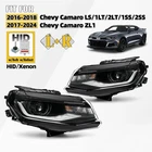 HID Headlight For 2016-2024 Chevy Camaro w/Bulb w/Ballast Left+Right Pair