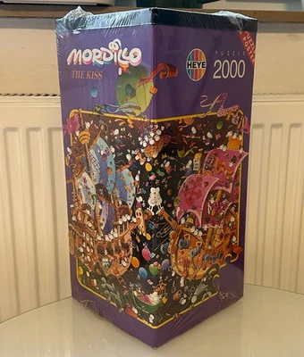 Heye Puzzle Dreieckspuzzle 2000 Teile Mordillo The Kiss  - NEU - Bild 1 von 4