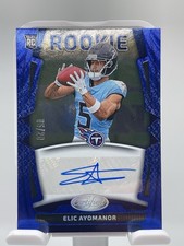2025 Panini Certified #RSI-EAR Elic Ayomanor Rookie Signatures Mirror Blue /20