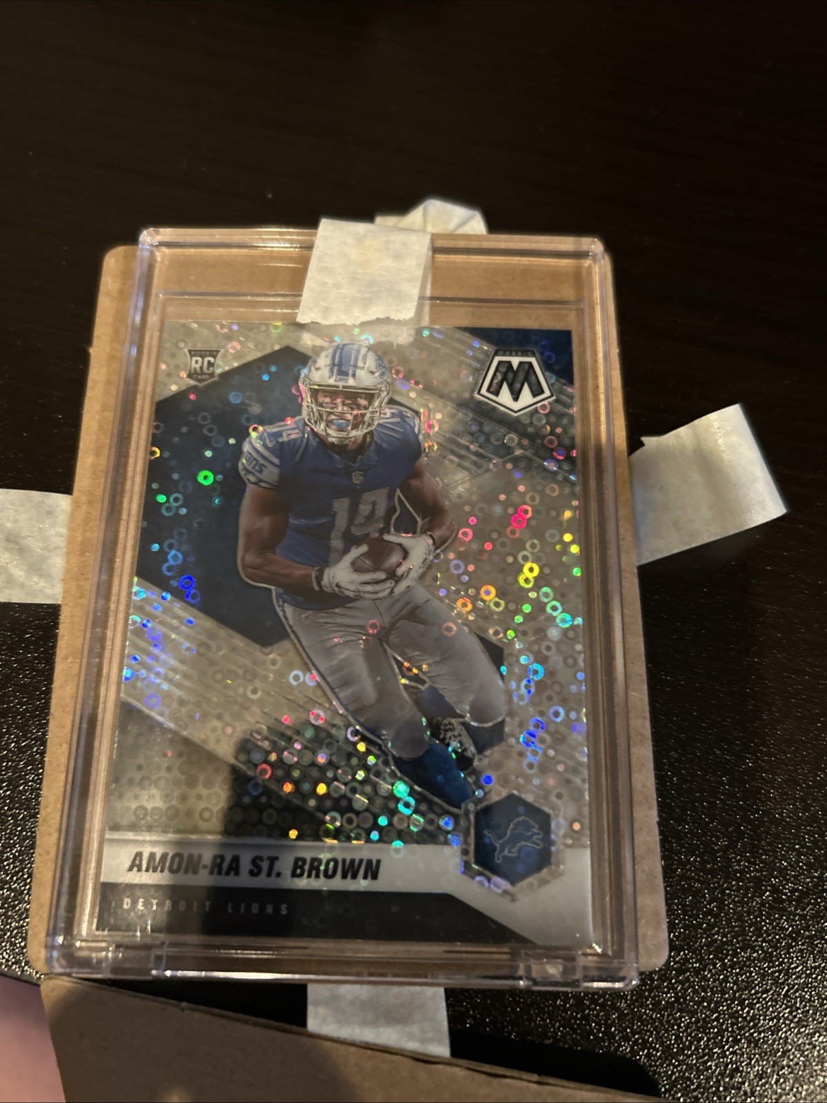 2021 Panini Mosaic Rookies Amon-Ra St. Brown #328 No Huddle