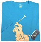 Polo Ralph Lauren Short Sleeve Tee Pony Blue Orange Cotton Classic T-Shirt $59