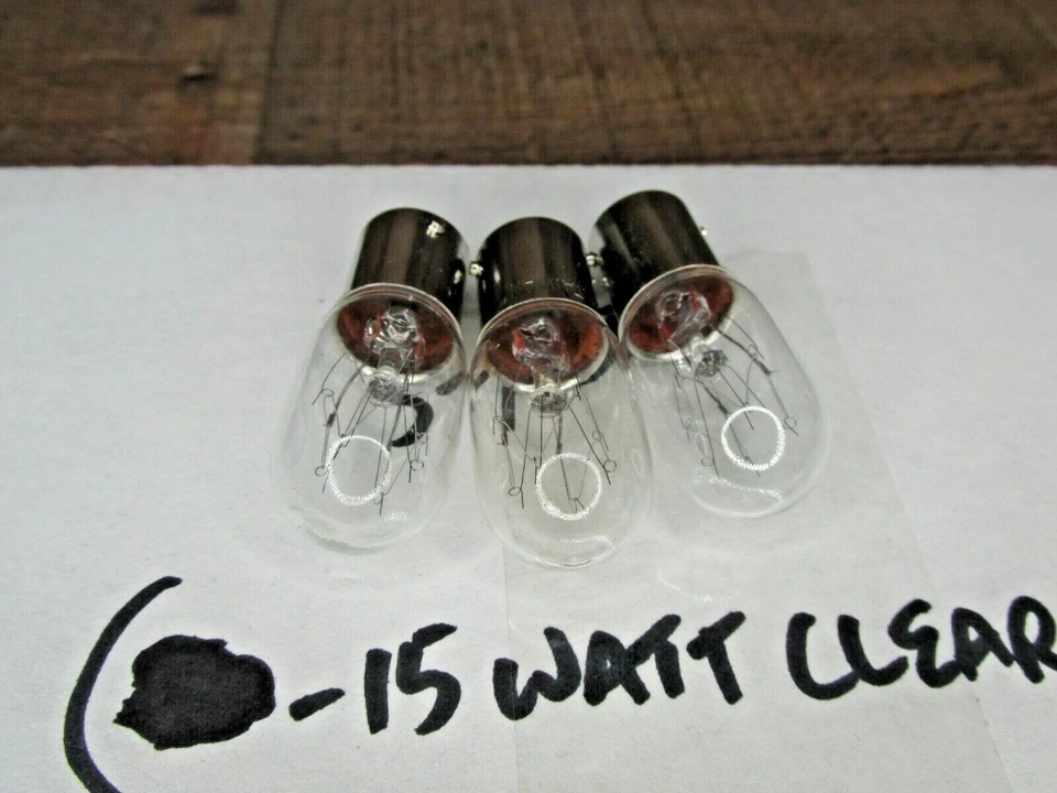 3 PackBulbrite 15 Watt; 120V;  15T7/DC Base; Clear; Specialty Light - Image 2 of 4