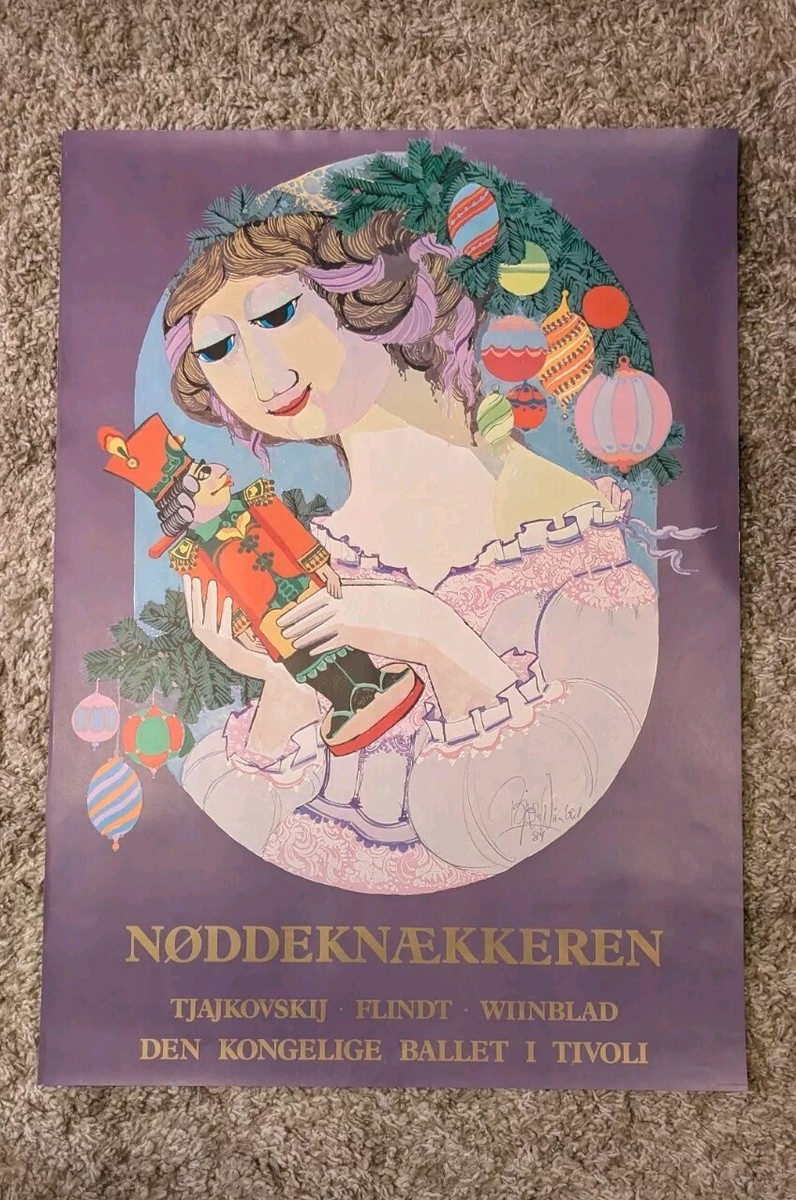 Bjorn Wiinblad Nutcracker Poster 1984 Royal Danish Ballet