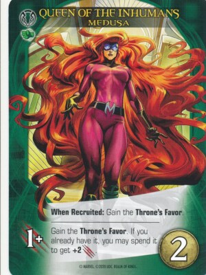 MEDUSA Upper Deck Marvel Legendary REALM OF KINGS QUEEN OF THE INHUMANS