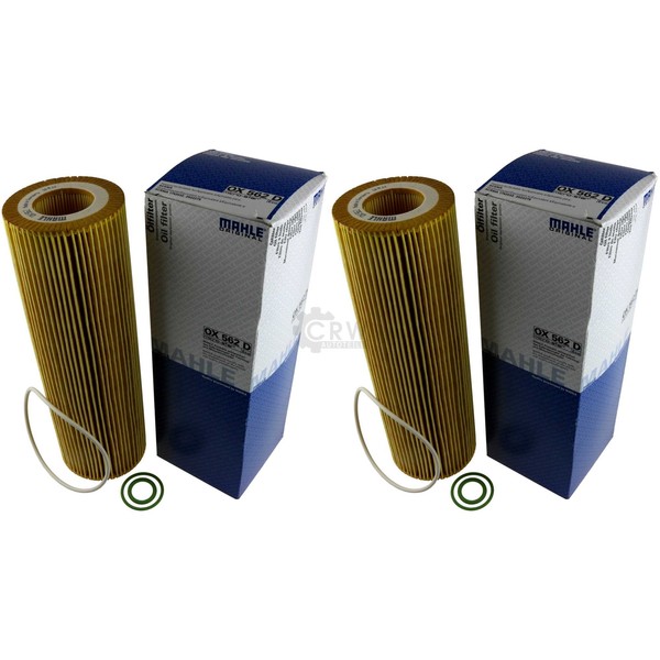 2X Mahle / Knecht ÖLfilter OX 562D Oil Filter-image
