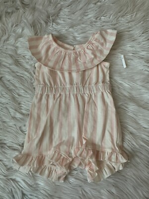 NWT! Starting Out Baby Girl One Piece Size 3M Light Pink White