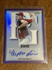 PEYTON SMITH 2020 Leaf Perfect Game PURPLE PROOF AUTOGRAPH #1/1 DBU, TEXAS A&M