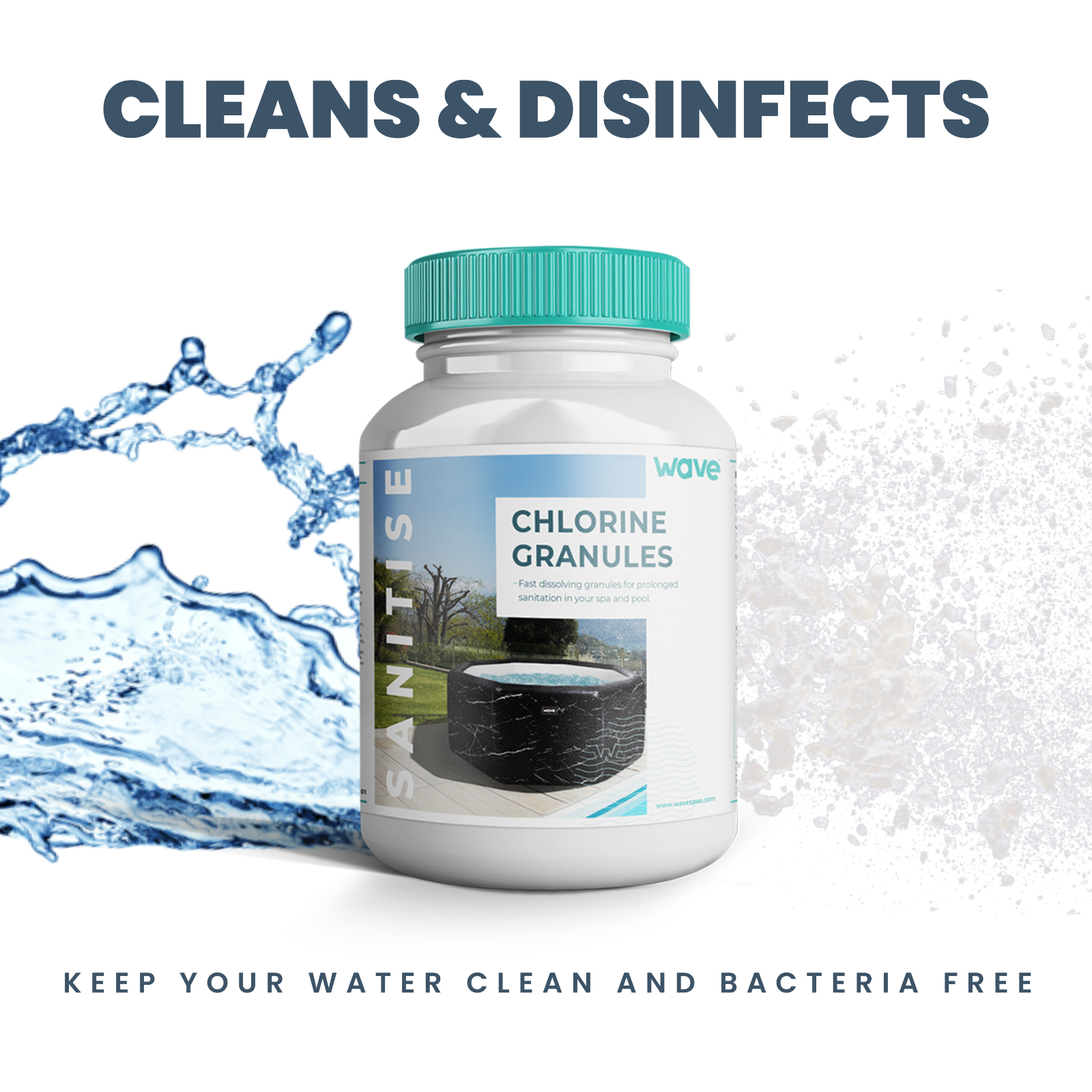 Wave Hot Tub Chemicals Starter Kit for Hot Tub, Spa, and Pool Water