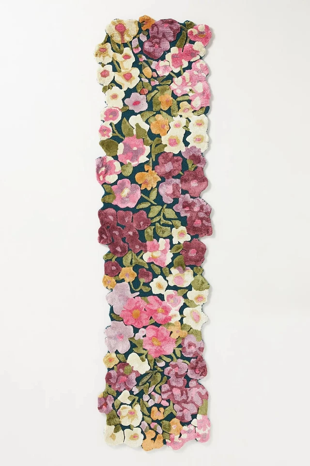 Cassia - Pink, Hand-Tufted Wool & Viscose Soft Area Rug Carpet - Image 4 of 4