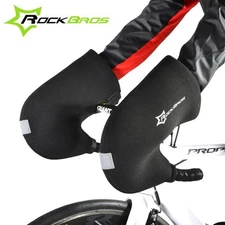 RockBros Winter Cycling Gloves Road Bike Bar Handlebar Warm Mittens Mitts Black