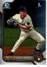 Robert Moore Milwaukee Brewers 2022 Bowman Draft Chrome 1st Bowman
