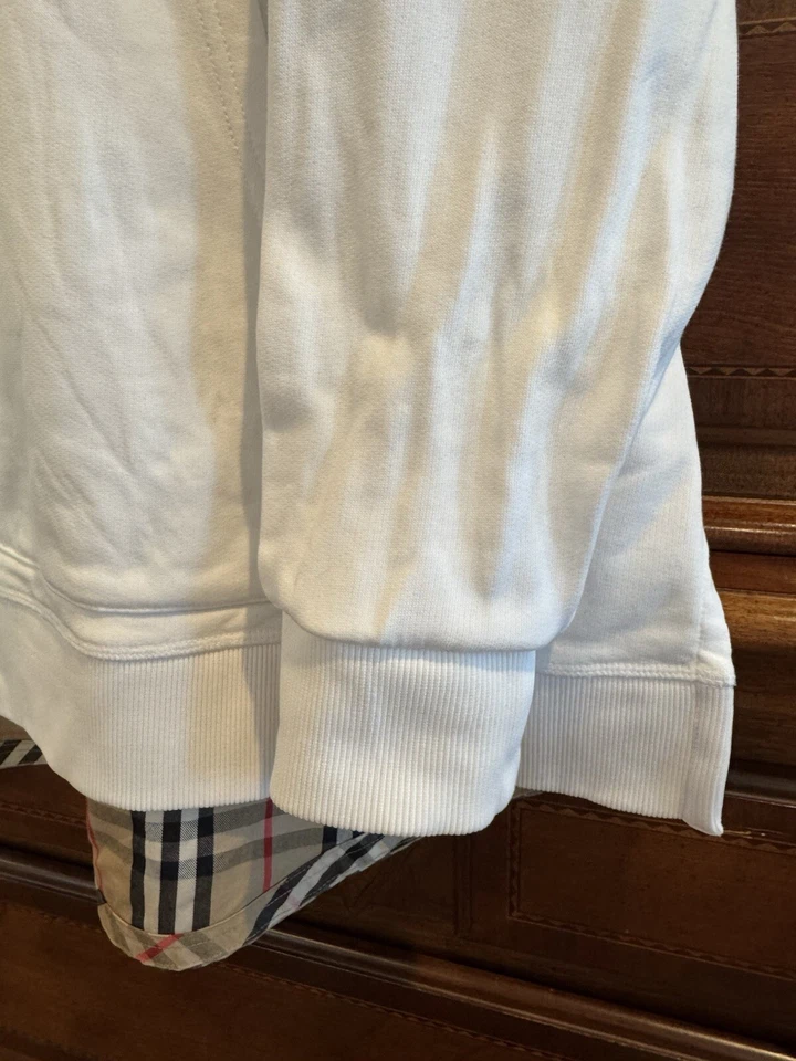 Sudadera de gran tamaño con panel a cuadros Burberry mediana Foto 4 de 4
