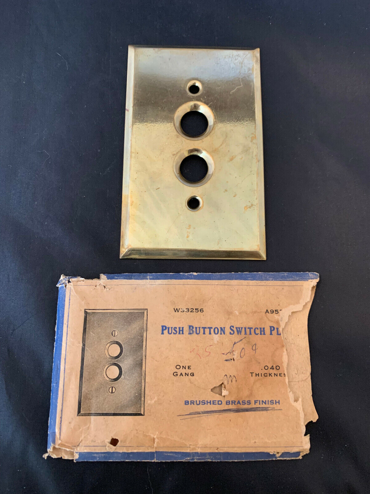 Vintage Opening large release sale Push Button Light Switch Cover with A surprise price is realized packaging Plate