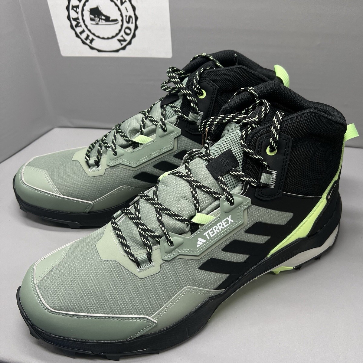 Size 12 - Adidas Terrex AX4 GORE-TEX Mid Silver Green Black for