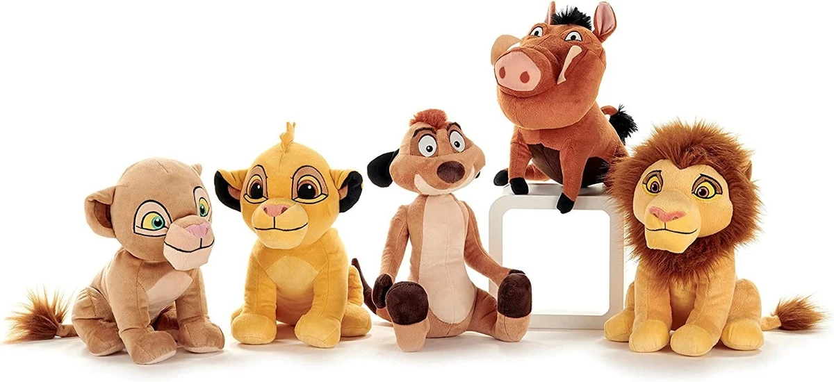 DISNEY THE LION KING 2021 PELUCHE SUPERSOFT SIMBA NALA TIMON