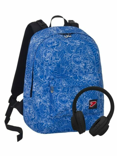 Seven The Double Whiz Zaino Reversibile con Cuffie - 29L, Blu  (201001862-550) | Acquisti Online su eBay