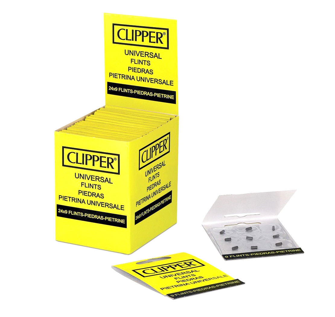 3 x Pack 9pc Clipper Flints Pack For Universal Patrol Gas Refillable Lighters