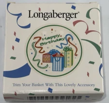 Longaberger Happy Birthday Tie On