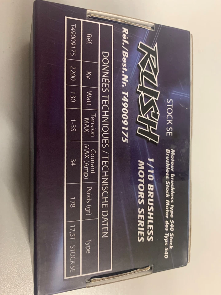 Tamiya RC Moteur Brushless Rush TETC 17.5 Stock 1/10 T49010175 0126 - Photo 2/2