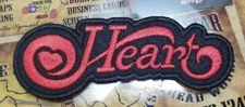 EMBROIDERED HEART ROCK BAND PATCH (Please Read Ad)