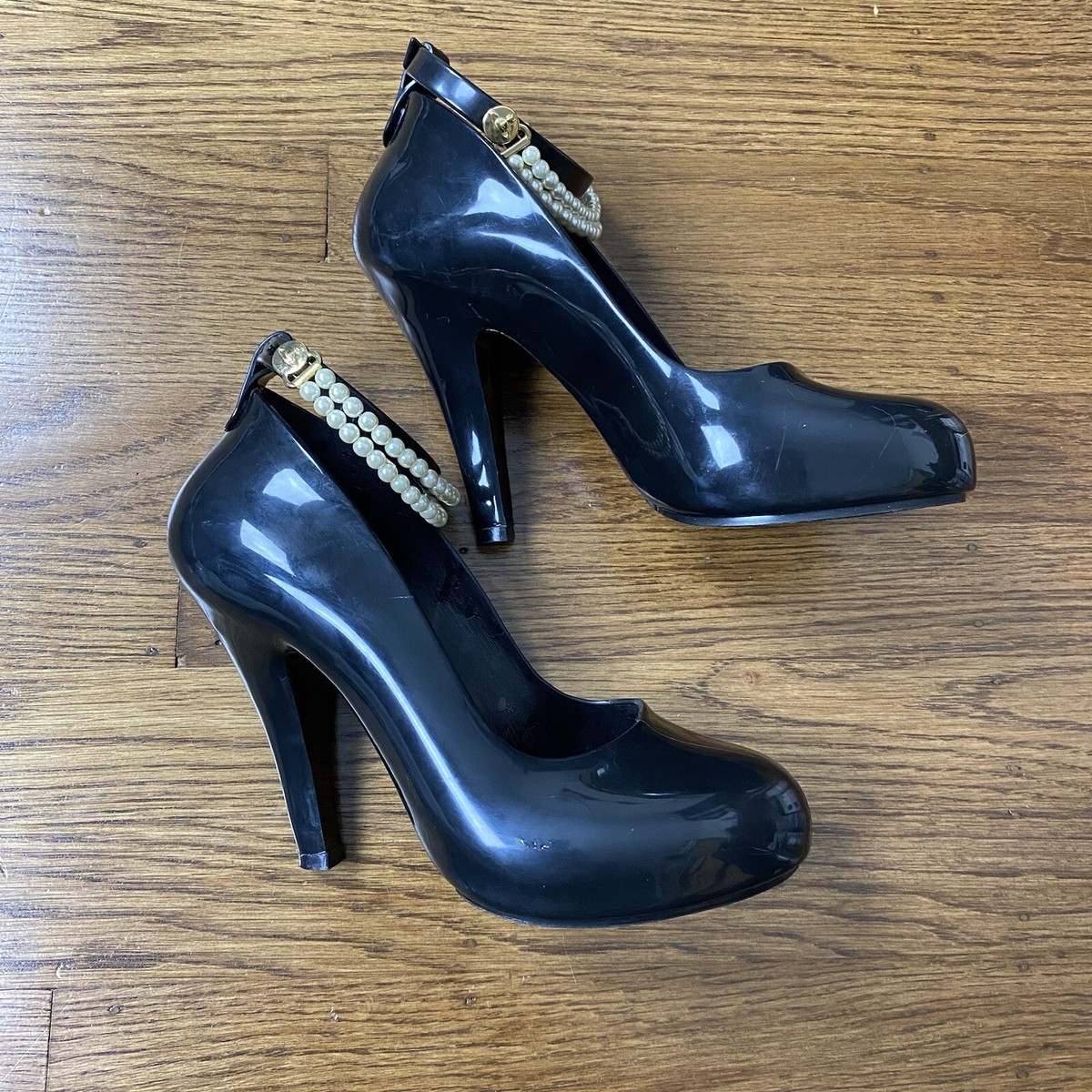 Rare Vivienne Westwood Anglomania Melissa Skyscraper Pearl Rare Vivienne Westwood Anglomania Melissa Skyscraper Pearl