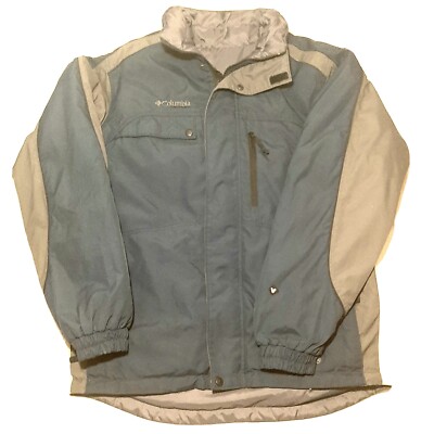 Columbia Vertex Winter Coat Youth Size 18/20 Boys Blue Grey Waterproof No  Hood