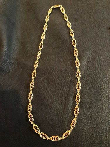 CHRISTIAN DIOR Necklace Pendant Chain 