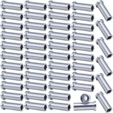 Muzata 50 Pack 1/8" Cable Railing Protector Sleeves T316 Stainless Steel Protect