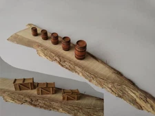 1/48 Wooden Barrels & Crates Set 22pcs Model Kit Accessories Diorama Supplies