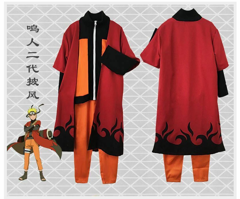 Naruto 6th Leaf Village Hokage Naruto Uzumaki Cosplay Costume Robe Cloaks  NEW on OnBuy