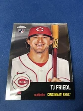 TJ Friedl 2022 Topps Chrome Platinum Anniversary #158 ROOKIE RC Cincinnati Reds