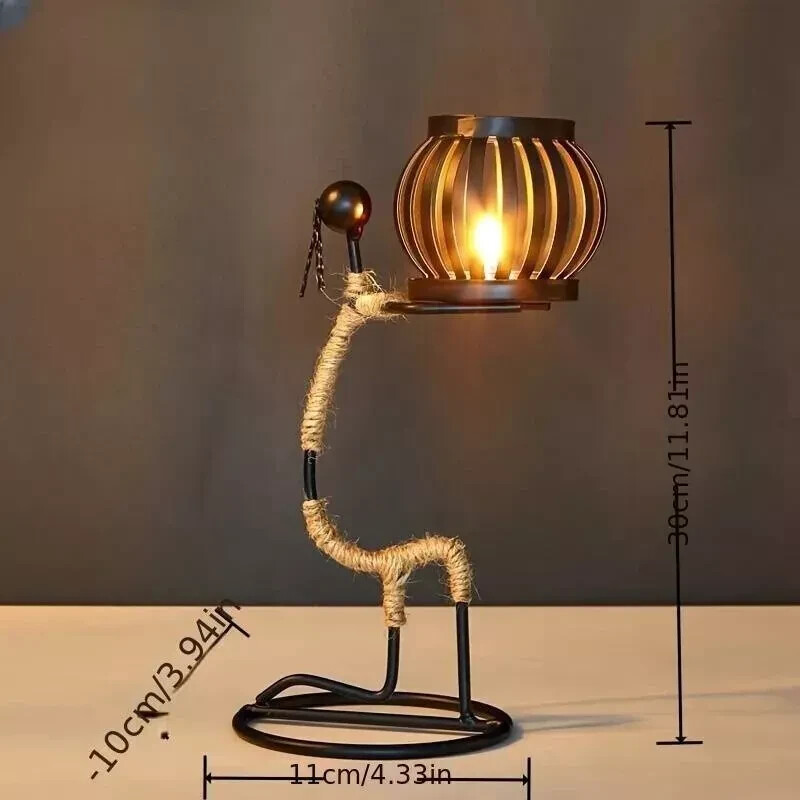 Tea Light Candle Holder Wrought Iron Unique Home Decor Ideal