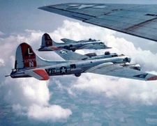 Formation of U.S. Army Air Force Boeing B-17G Bombers 8x10 WWII WW2 Photo 68