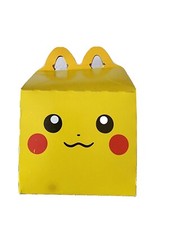 2022 McDonalds Happy Meal Box Pokemon Pikachu only 3