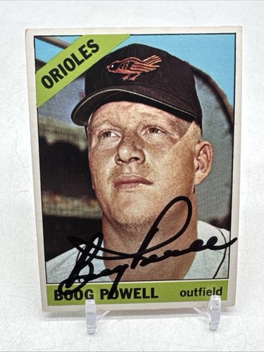 Boog Powell Autographed 1966 Topps #167 Baltimore Orioles SIGNED - Picture 1 of 2