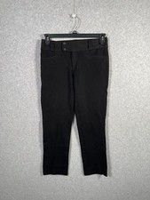 Banana Republic The Sloan Fit Pants Womens 4 Black Stretch Straight Leg Classic
