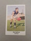 1971 SUNICRUST Bread VFL Card:  SYD JACKSON (CARLTON) #16 .... GC