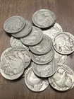 Buffalo Nickels Lot Roll of 20 Dated  Coins ~ Mostly 1930s and Mixed Mints