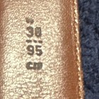 Coach Men's Brown Dress Belt Size 36 Regular 1in Wide Solid Brass Buckle — photo 3