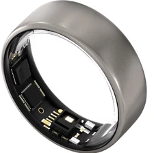 ULTRAHUMAN UHRA-RT-08 Ring AIR Smart Ring - Size 8 - Raw Titanium - Track Sleep,