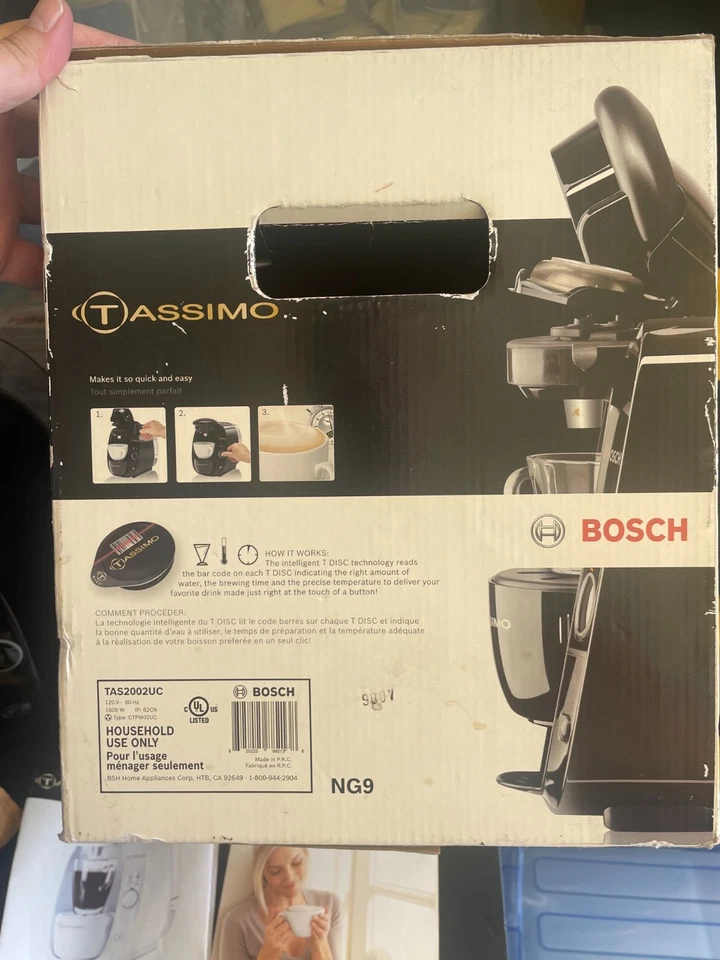 Bosch Tassimo T20 Automatic Beverage Coffee Maker Machine, black -- REF 1763 - Image 2 of 4